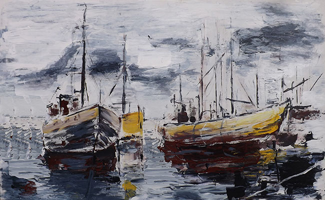 Auftragsmalerei Öl Malerei Boote