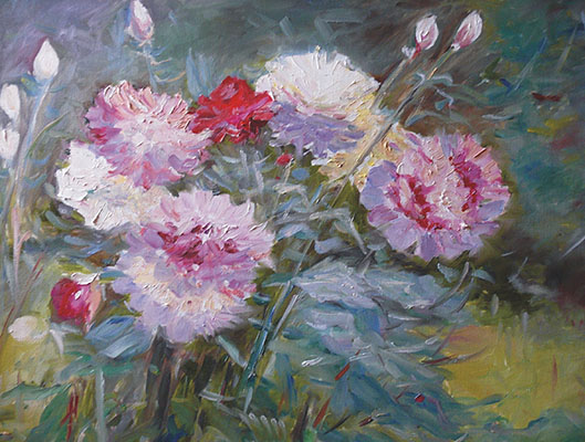 Auftragsmalerei Gemälde in Öl Blumen