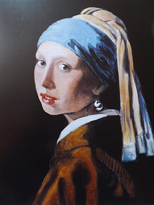 Gemälde Kopie Jan Vermeer Kunstmalerin Anja Duray